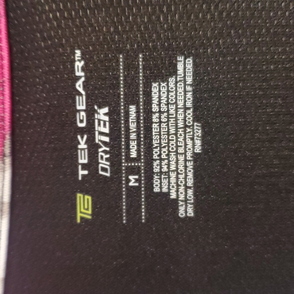 Tek Gear Dry Tek Workout Jacket. Size Medium Long Sleeved with Thumb Holes. - Picture 6 of 11